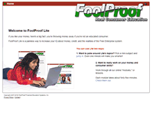 Tablet Screenshot of lite.foolproofonline.info